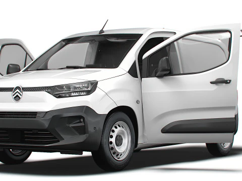Citroen e Berlingo SWB Van Tailgate HQ Interior 2024 3D Model
