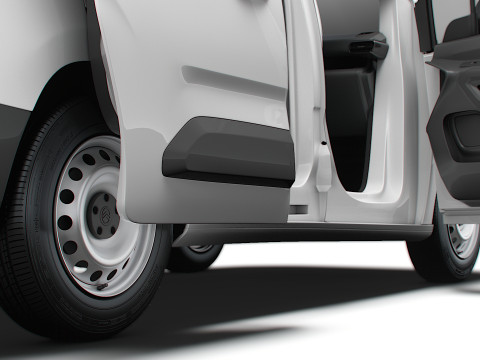 Citroen e Berlingo SWB Van Tailgate HQ Interior 2024 3D Model