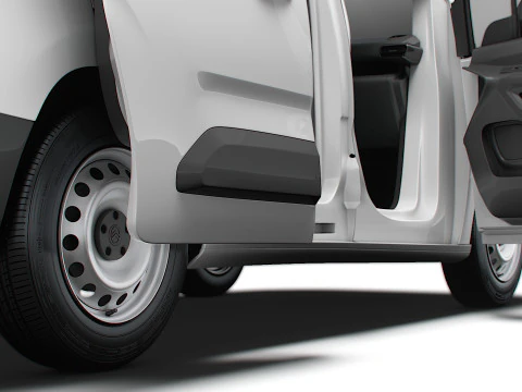 Citroen e Berlingo SWB Van Tailgate HQ Interior 2024 3D Model