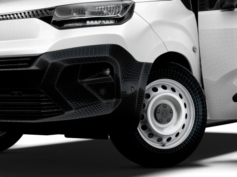 Citroen e Berlingo SWB Van Tailgate HQ Interior 2024 3D Model