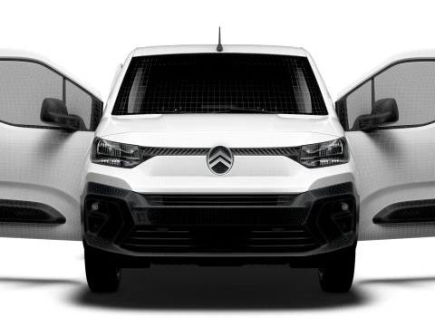 Citroen e Berlingo SWB Van Tailgate HQ Interior 2024 3D Model