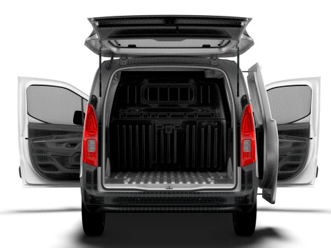 Citroen e Berlingo SWB Van Tailgate HQ Interior 2024 3D Model