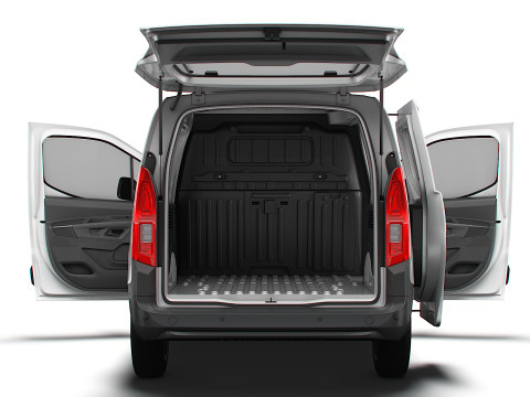Fiat E Doblo SWB Van Tailgate HQ Interior 2024 3D Модель