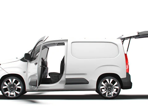 Opel Combo e SWB Van Tailgate HQ Interior 2024 3D Model