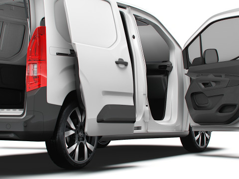 Opel Combo e SWB Van Tailgate HQ Interior 2024 Modello 3D