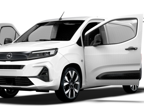 Opel Combo e SWB Van Tailgate HQ Interior 2024 Modello 3D