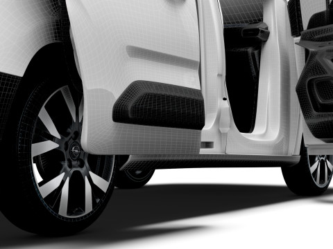 Opel Combo e SWB Van Tailgate HQ Interior 2024 Modello 3D