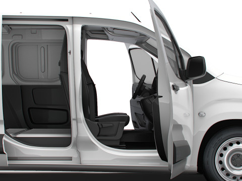 Peugeot e Partner SWB Van Tailgate HQ Interior 2024 3D Model
