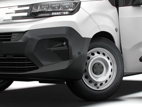 Peugeot e Partner SWB Van Tailgate HQ Interior 2024 3D Model