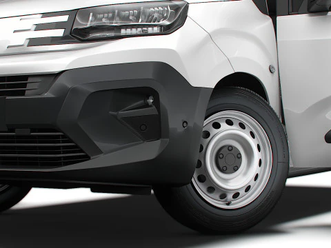 Peugeot e Partner SWB Van Tailgate HQ Interior 2024 3D Model