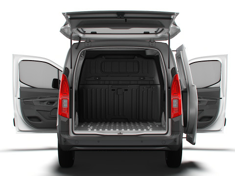 Peugeot e Partner SWB Van Tailgate HQ Interior 2024 3D Model