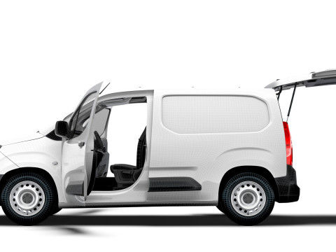 Peugeot e Partner SWB Van Tailgate HQ Interior 2024 3D Model