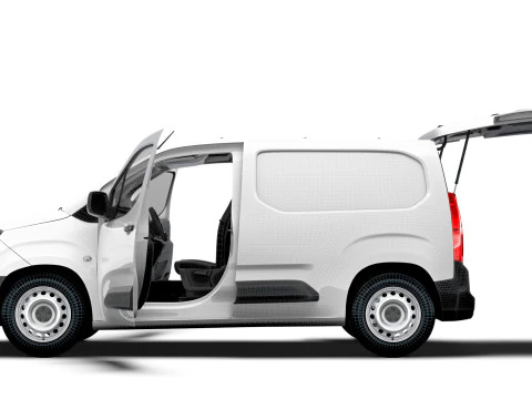 Peugeot e Partner SWB Van Tailgate HQ Interior 2024 3D Model
