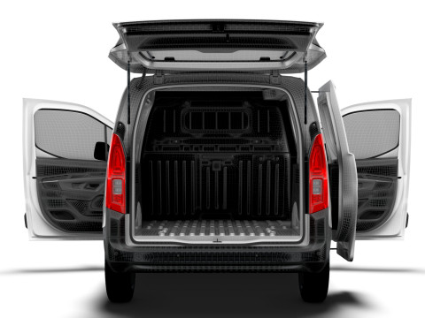 Peugeot e Partner SWB Van Tailgate HQ Interior 2024 3D Model