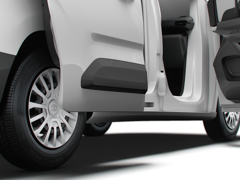 Toyota ProAce City Electric Van Tailgate HQ Interior 2024 3D Model