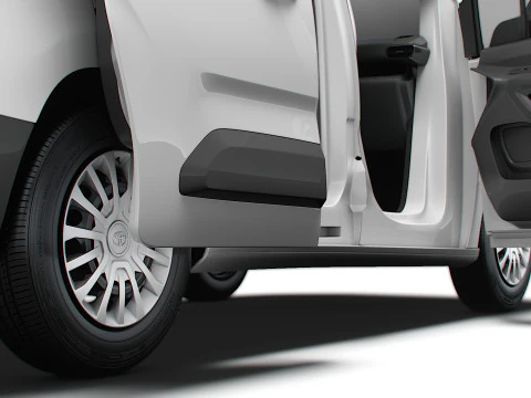 Toyota ProAce City Electric Van Tailgate HQ Interior 2024 3D Модель