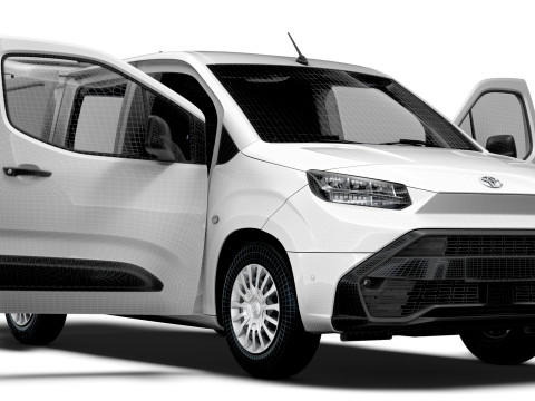 Toyota ProAce City Electric Van Tailgate HQ Interior 2024 3D Model