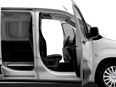 Toyota ProAce City Electric Van Tailgate HQ Interior 2024 3D Модель