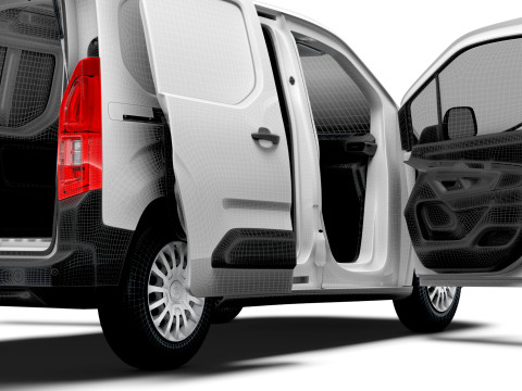 Toyota ProAce City Electric Van Tailgate HQ Interior 2024 3D Model