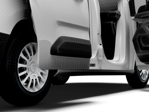 Toyota ProAce City Electric Van Tailgate HQ Interior 2024 3D Model