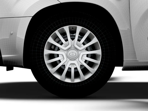 Toyota ProAce City Electric Van Tailgate HQ Interior 2024 3D Модель