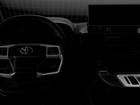 Toyota ProAce City Electric Van Tailgate HQ Interior 2024 3D Модель