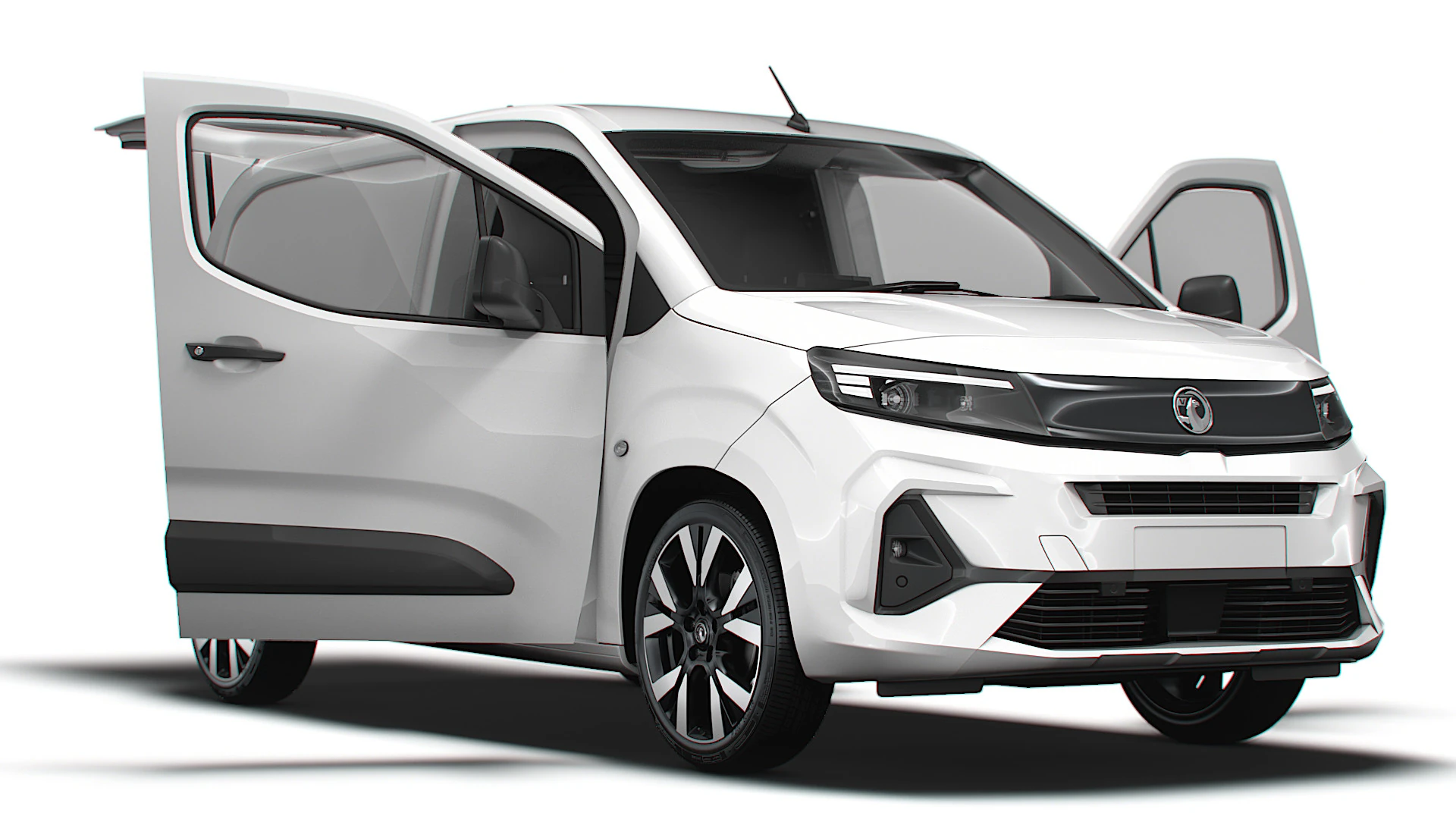 Vauxhall Combo e SWB Van Tailgate HQ Interior 2024 3D Model .c4d .max .obj .3ds .fbx .stl .blend 