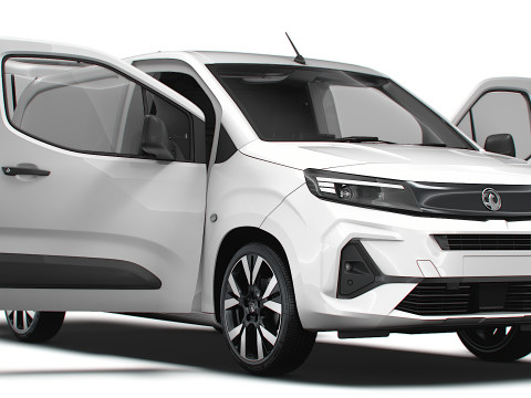 Vauxhall Combo e SWB Van Tailgate HQ Interior 2024 3D Model