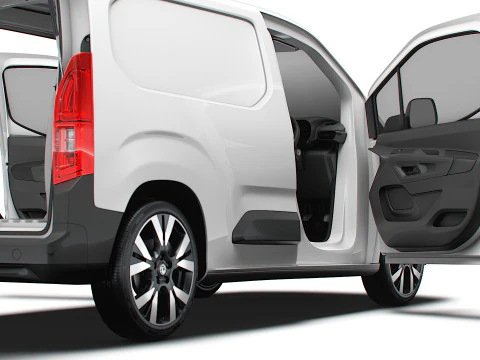 Vauxhall Combo e SWB Van Tailgate HQ Interior 2024 3D Model