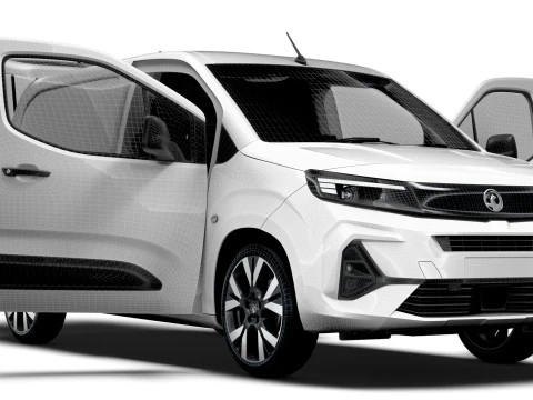 Vauxhall Combo e SWB Van Tailgate HQ Interior 2024 3D Model