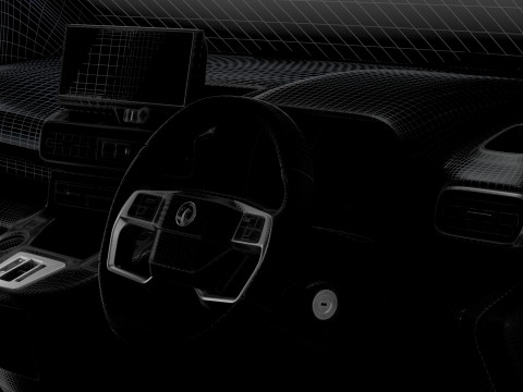 Vauxhall Combo e SWB Van Tailgate HQ Interior 2024 3D-Modell