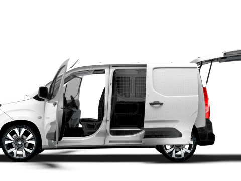 Vauxhall Combo e SWB Van Tailgate HQ Interior 2024 3D Model
