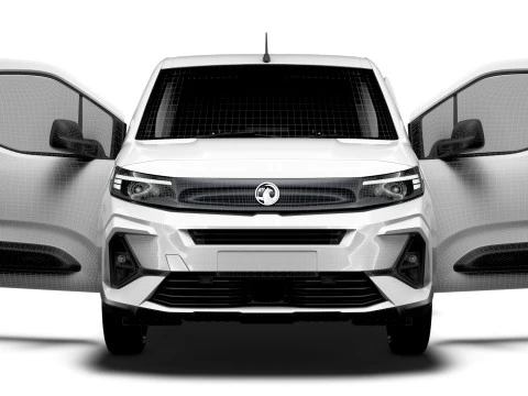 Vauxhall Combo e SWB Van Tailgate HQ Interior 2024 3D Model
