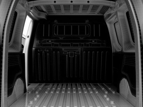Vauxhall Combo e SWB Van Tailgate HQ Interior 2024 3D Model