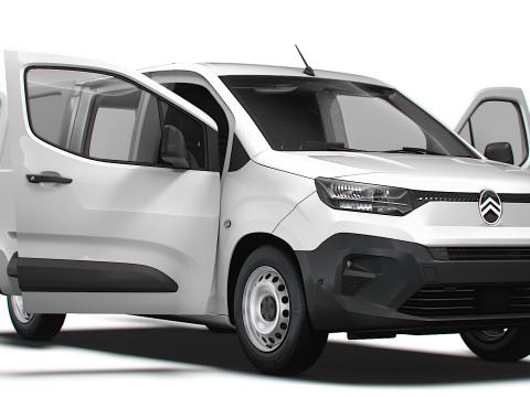 Citroen e Berlingo LWB Van HQ Interior 2024 3D Model