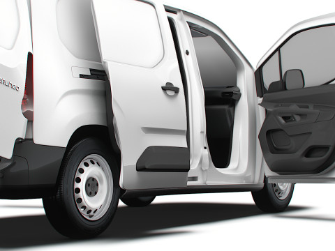 Citroen e Berlingo LWB Van HQ Interior 2024 3D Model