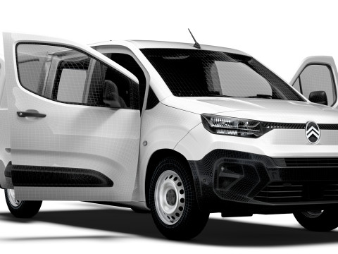 Citroen e Berlingo LWB Van HQ Interior 2024 3D Model