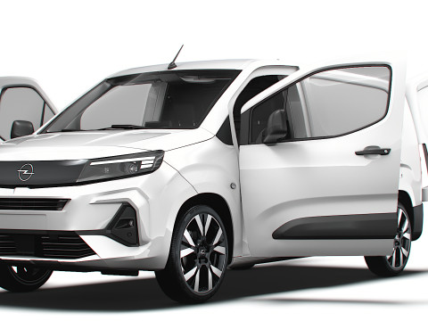 Opel Combo e LWB Van HQ Interior 2024 Modello 3D
