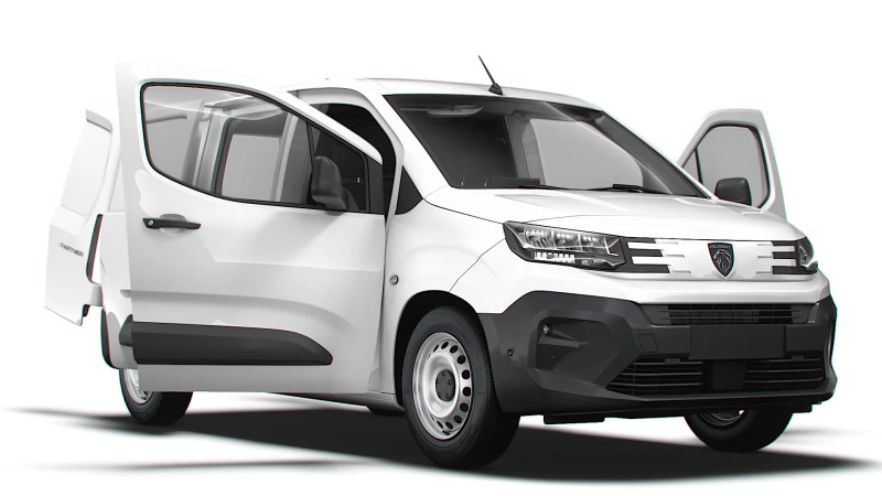 Peugeot e Partner LWB Van HQ Interior 2024 Modelo 3D .c4d .max .obj .3ds .fbx .stl .blend