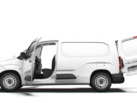 Peugeot e Partner LWB Van HQ Interior 2024 Modelo 3D