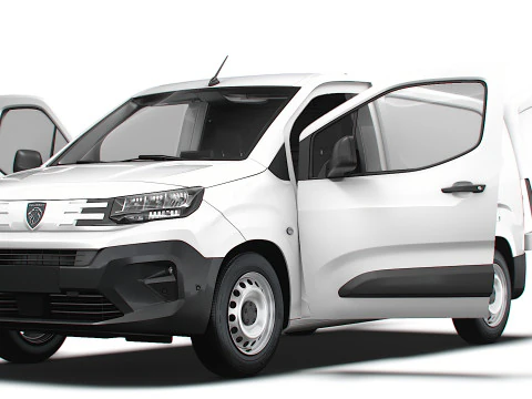 Peugeot e Partner LWB Van HQ Interior 2024 Modelo 3D