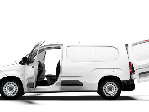 Peugeot e Partner LWB Van HQ Interior 2024 Modelo 3D