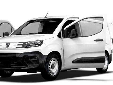 Peugeot e Partner LWB Van HQ Interior 2024 Model 3D