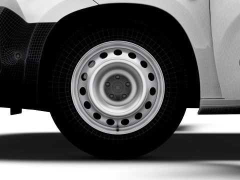 Peugeot e Partner LWB Van HQ Interior 2024 Modelo 3D