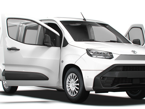 Toyota ProAce City Electric LWB Van HQ Interior 2024 3D Model