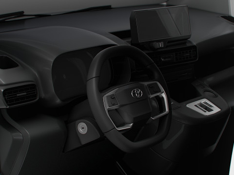 Toyota ProAce City Electric LWB Van HQ Interior 2024 Model 3D