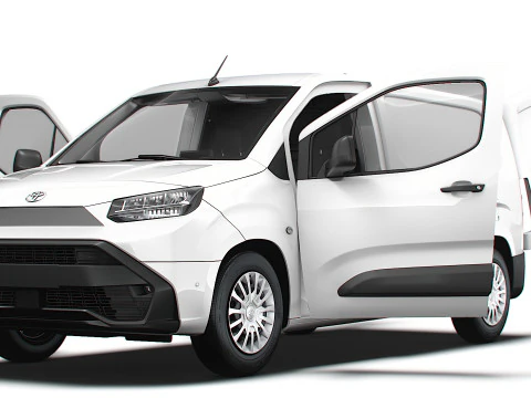 Toyota ProAce City Electric LWB Van HQ Interior 2024 3D Model