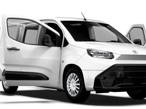 Toyota ProAce City Electric LWB Van HQ Interior 2024 Model 3D