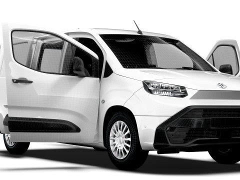 Toyota ProAce City Electric LWB Van HQ Interior 2024 3D Model