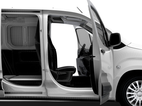 Toyota ProAce City Electric LWB Van HQ Interior 2024 Model 3D